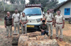 Sullia: Illegal teak smuggling busted at Sampaje check post; two arrested